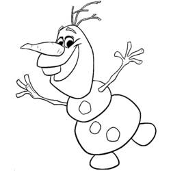 Coloring page: Olaf (Animation Movies) #170217 - Free Printable Coloring Pages