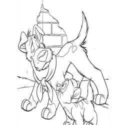 Coloring page: Oliver & cie (Animation Movies) #133681 - Printable coloring pages