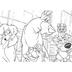 Coloring page: Oliver & cie (Animation Movies) #133684 - Printable coloring pages