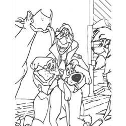Coloring page: Oliver & cie (Animation Movies) #133692 - Printable coloring pages