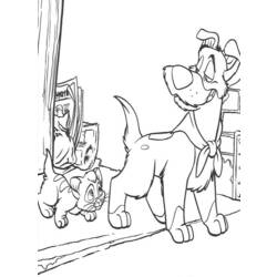 Coloring page: Oliver & cie (Animation Movies) #133701 - Printable coloring pages