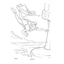 Coloring page: Peter Pan (Animation Movies) #128859 - Free Printable Coloring Pages