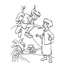 Coloring page: Peter Pan (Animation Movies) #128917 - Free Printable Coloring Pages