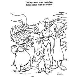 Coloring page: Peter Pan (Animation Movies) #128939 - Free Printable Coloring Pages