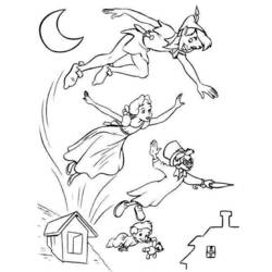 Coloring page: Peter Pan (Animation Movies) #128962 - Free Printable Coloring Pages