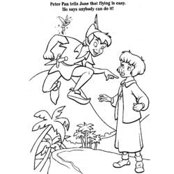 Coloring page: Peter Pan (Animation Movies) #129017 - Free Printable Coloring Pages