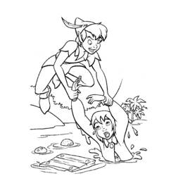 Coloring page: Peter Pan (Animation Movies) #129084 - Free Printable Coloring Pages