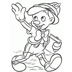 Coloring page: Pinocchio (Animation Movies) #132254 - Printable coloring pages