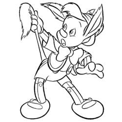 Coloring page: Pinocchio (Animation Movies) #132280 - Printable coloring pages