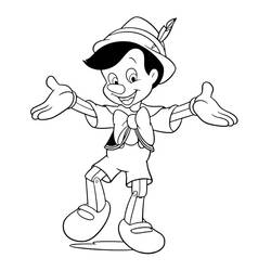 Pinocchio (Animation Movies) coloring page #199795 to print and color