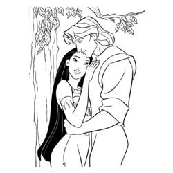 Coloring page: Pocahontas (Animation Movies) #131330 - Printable coloring pages