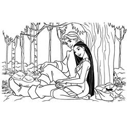 Coloring page: Pocahontas (Animation Movies) #131336 - Printable Coloring Pages