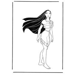 Coloring page: Pocahontas (Animation Movies) #131339 - Printable Coloring Pages