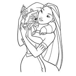 Coloring page: Pocahontas (Animation Movies) #131342 - Printable coloring pages