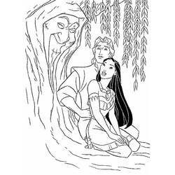 Coloring page: Pocahontas (Animation Movies) #131353 - Printable Coloring Pages