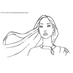 Coloring page: Pocahontas (Animation Movies) #131359 - Printable coloring pages