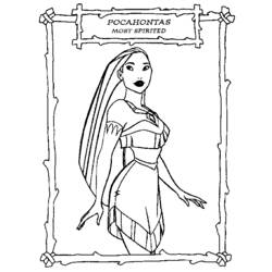 Coloring page: Pocahontas (Animation Movies) #131362 - Printable coloring pages