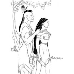Coloring page: Pocahontas (Animation Movies) #131365 - Free Printable Coloring Pages