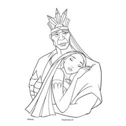 Coloring page: Pocahontas (Animation Movies) #131368 - Printable Coloring Pages