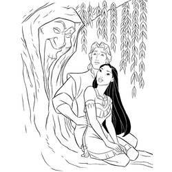 Coloring page: Pocahontas (Animation Movies) #131378 - Printable coloring pages