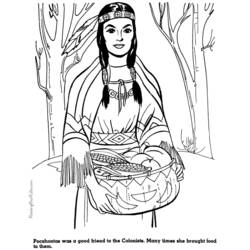 Coloring page: Pocahontas (Animation Movies) #131380 - Free Printable Coloring Pages