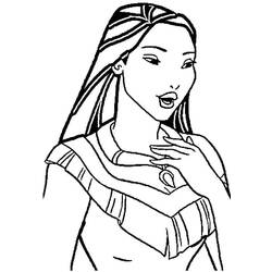 Coloring page: Pocahontas (Animation Movies) #131382 - Printable Coloring Pages