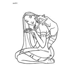Coloring page: Pocahontas (Animation Movies) #131388 - Printable coloring pages