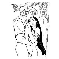Coloring page: Pocahontas (Animation Movies) #131391 - Printable Coloring Pages