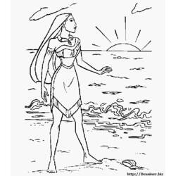 Coloring page: Pocahontas (Animation Movies) #131392 - Free Printable Coloring Pages