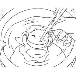 Coloring page: Ponyo (Animation Movies) #196829 - Free Printable Coloring Pages