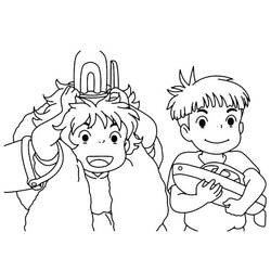 Coloring page: Ponyo (Animation Movies) #196840 - Free Printable Coloring Pages