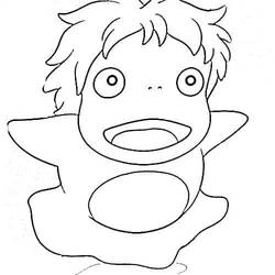 Coloring page: Ponyo (Animation Movies) #196841 - Free Printable Coloring Pages