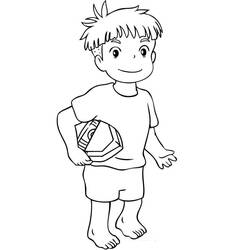 Coloring pages: Ponyo - Free Printable Coloring Pages