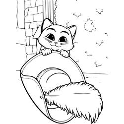 Coloring pages: Puss in Boots - Printable coloring pages