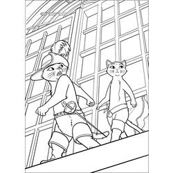 Coloring page: Puss in Boots (Animation Movies) #170638 - Free Printable Coloring Pages