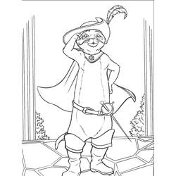 Coloring page: Puss in Boots (Animation Movies) #170652 - Free Printable Coloring Pages
