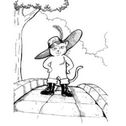 Coloring page: Puss in Boots (Animation Movies) #170678 - Free Printable Coloring Pages