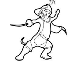 Coloring page: Puss in Boots (Animation Movies) #170700 - Free Printable Coloring Pages