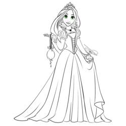 Coloring page: Raiponce (Animation Movies) #170047 - Printable Coloring Pages