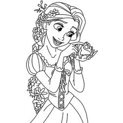 Coloring page: Raiponce (Animation Movies) #170049 - Printable Coloring Pages