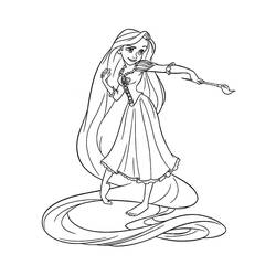 Coloring page: Raiponce (Animation Movies) #170054 - Printable Coloring Pages