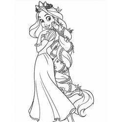 Coloring page: Raiponce (Animation Movies) #170059 - Printable Coloring Pages
