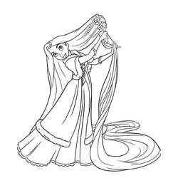 Coloring page: Raiponce (Animation Movies) #170066 - Printable Coloring Pages