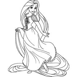 Coloring page: Raiponce (Animation Movies) #170070 - Printable Coloring Pages