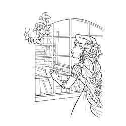 Coloring page: Raiponce (Animation Movies) #170074 - Printable Coloring Pages