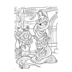 Coloring page: Raiponce (Animation Movies) #170075 - Printable Coloring Pages
