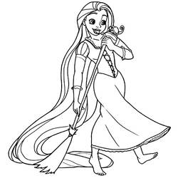 Coloring page: Raiponce (Animation Movies) #170082 - Printable Coloring Pages