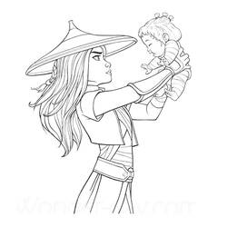 Coloring pages: Raya and the Last Dragon - Free Printable Coloring Pages