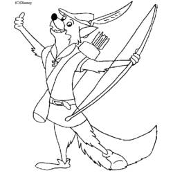 Coloring page: Robin Hood (Animation Movies) #132986 - Printable coloring pages