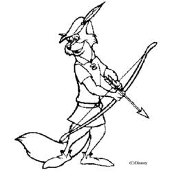 Coloring page: Robin Hood (Animation Movies) #133003 - Free Printable Coloring Pages